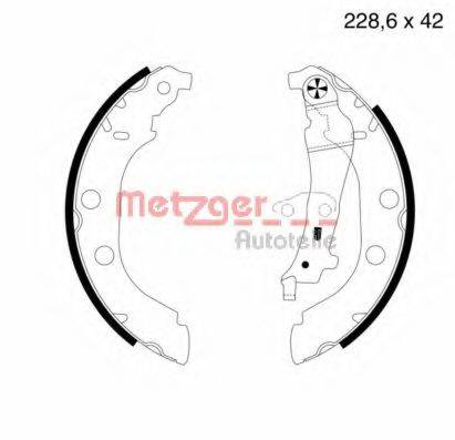 METZGER MG631 Комплект гальмівних колодок