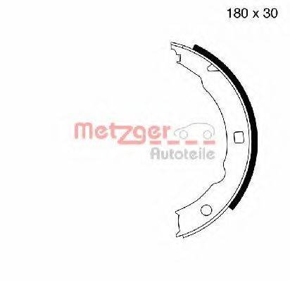 METZGER MG665 Комплект гальмівних колодок, стоянкова гальмівна система