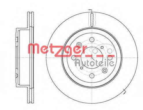 METZGER 6103810 гальмівний диск