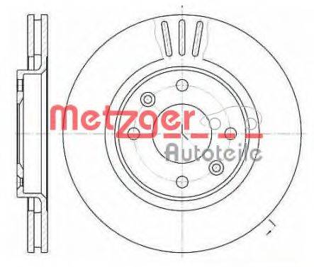 METZGER 660310 гальмівний диск