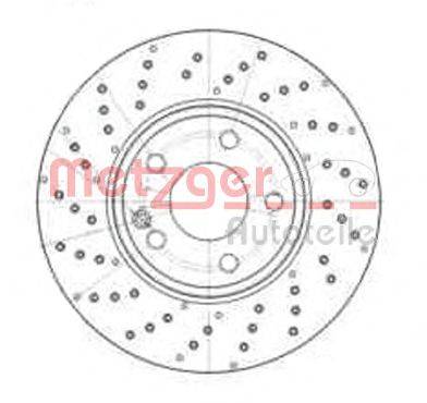 METZGER 25328V гальмівний диск