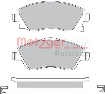 METZGER 1170047 Комплект гальмівних колодок, дискове гальмо