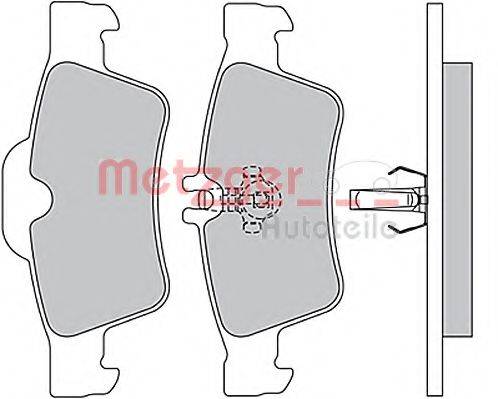 METZGER 1170049 Комплект гальмівних колодок, дискове гальмо