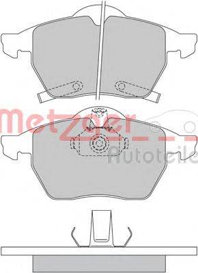 METZGER 1170098 Комплект гальмівних колодок, дискове гальмо