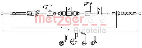 METZGER 172299 Трос, стоянкова гальмівна система