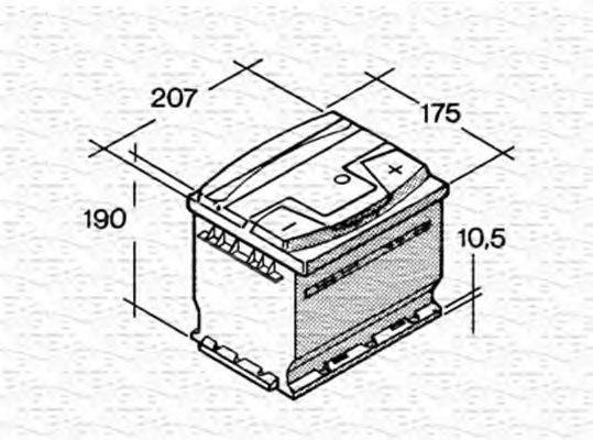MAGNETI MARELLI 067143640003 Стартерна акумуляторна батарея; Стартерна акумуляторна батарея