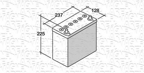 MAGNETI MARELLI 068045030060 Стартерна акумуляторна батарея; Стартерна акумуляторна батарея