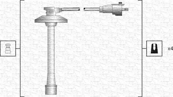 MAGNETI MARELLI 941318111186 Комплект дротів запалювання