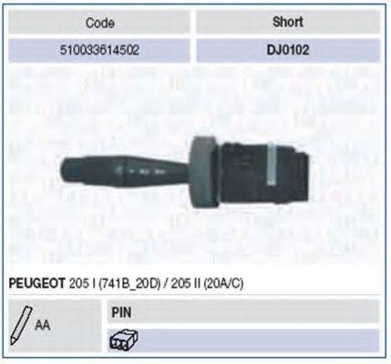 MAGNETI MARELLI 510033614502 Вимикач на колонці кермового керування