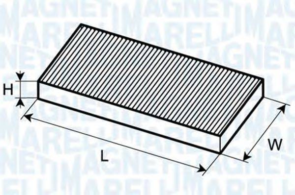 MAGNETI MARELLI 350203062580 Фільтр, повітря у внутрішньому просторі