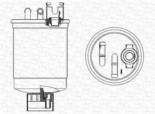 MAGNETI MARELLI 213908555000 Паливний фільтр