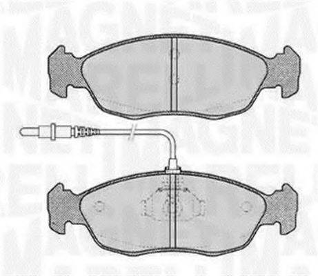 MAGNETI MARELLI 363916060195 Комплект гальмівних колодок, дискове гальмо