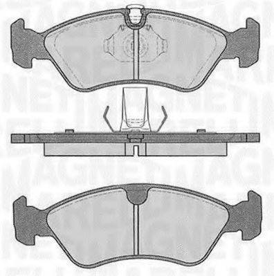 MAGNETI MARELLI 363916060205 Комплект гальмівних колодок, дискове гальмо