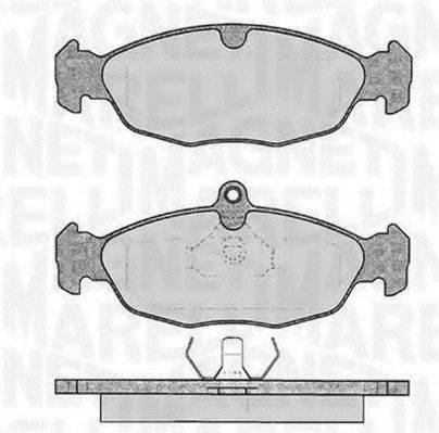 MAGNETI MARELLI 363916060208 Комплект гальмівних колодок, дискове гальмо