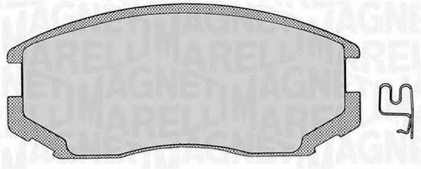 MAGNETI MARELLI 363916060333 Комплект гальмівних колодок, дискове гальмо