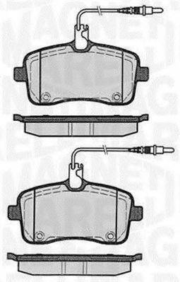 MAGNETI MARELLI 363916060376 Комплект гальмівних колодок, дискове гальмо