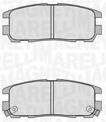 MAGNETI MARELLI 363916060497 Комплект гальмівних колодок, дискове гальмо