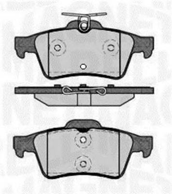 MAGNETI MARELLI 363916060570 Комплект гальмівних колодок, дискове гальмо