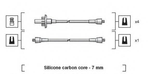 MAGNETI MARELLI 941318111013 Комплект дротів запалювання