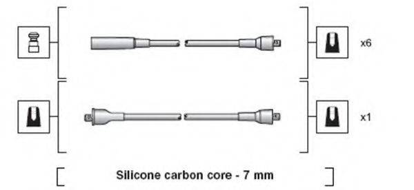 MAGNETI MARELLI 941318111031 Комплект дротів запалювання