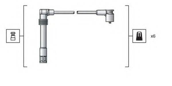 MAGNETI MARELLI 941318111162 Комплект дротів запалювання