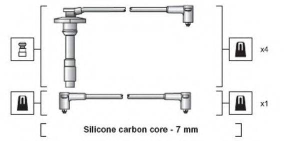 MAGNETI MARELLI 941318111264 Комплект дротів запалювання