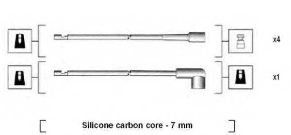 MAGNETI MARELLI 941044110501 Комплект дротів запалювання