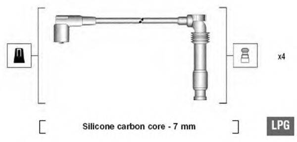 MAGNETI MARELLI 941125310683 Комплект дротів запалювання