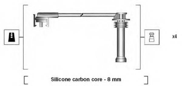 MAGNETI MARELLI 941185280782 Комплект дротів запалювання