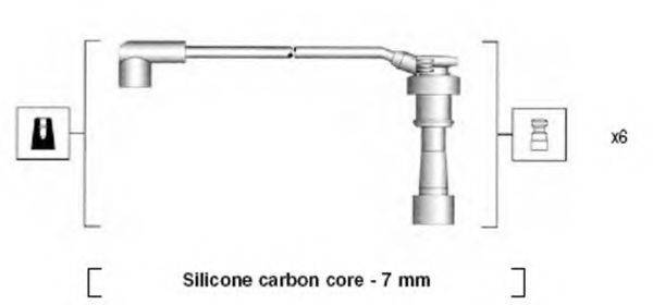 MAGNETI MARELLI 941285150872 Комплект дротів запалювання