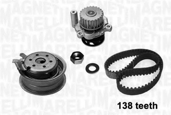 MAGNETI MARELLI 341403640002 Водяний насос + комплект зубчастого ременя