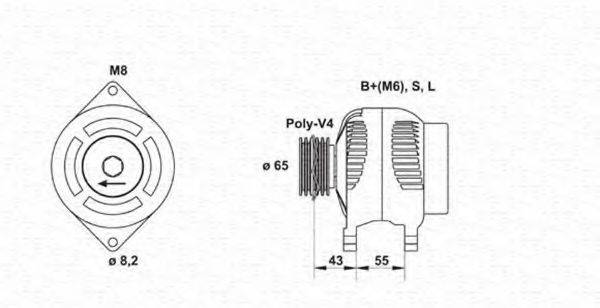 MAGNETI MARELLI 943346134010 Генератор