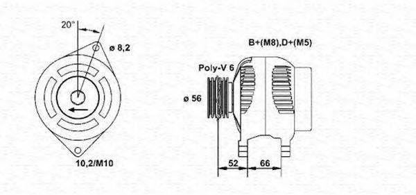 MAGNETI MARELLI 943355057010 Генератор