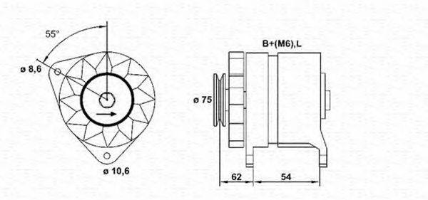 MAGNETI MARELLI 943356107010 Генератор