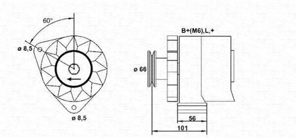 MAGNETI MARELLI 943356108010 Генератор