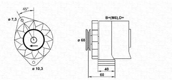 MAGNETI MARELLI 943356150010 Генератор