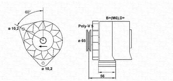 MAGNETI MARELLI 943356268010 Генератор