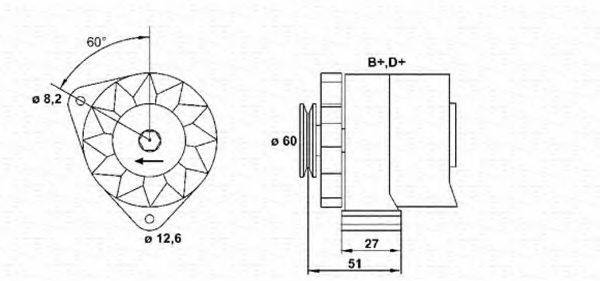 MAGNETI MARELLI 943356544010 Генератор