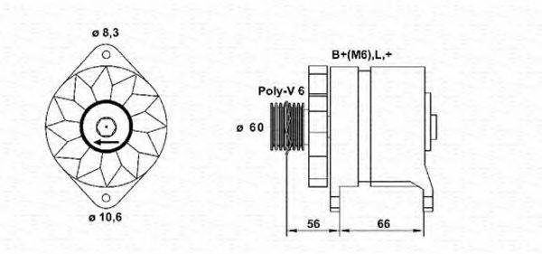 MAGNETI MARELLI 943356949010 Генератор