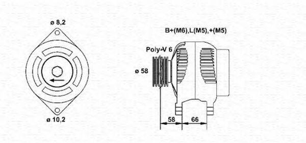 MAGNETI MARELLI 943356980010 Генератор