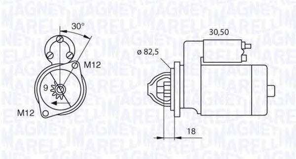 MAGNETI MARELLI 063720018010 Стартер