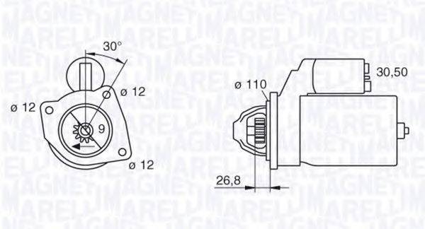 MAGNETI MARELLI 063217410010 Стартер