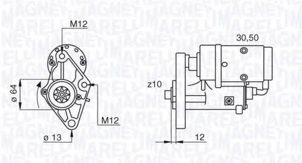 MAGNETI MARELLI 063522616010 Стартер