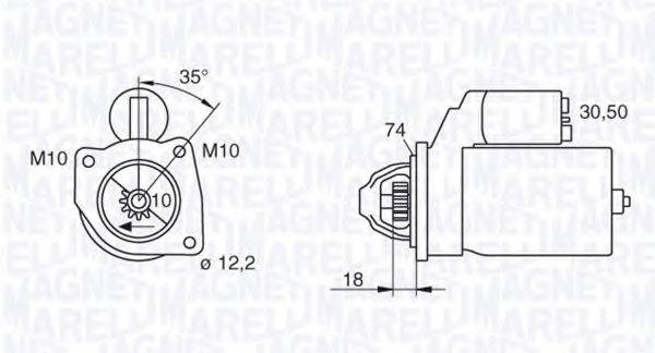 MAGNETI MARELLI 063522624010 Стартер