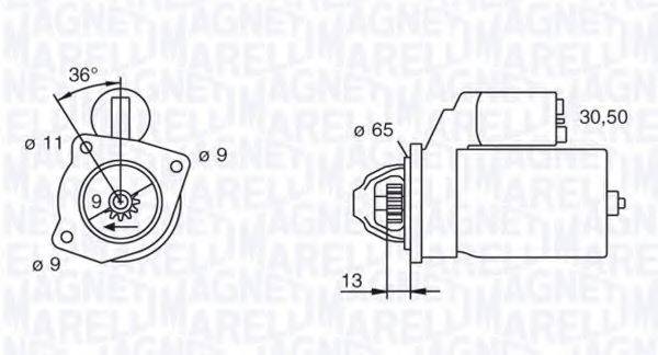 MAGNETI MARELLI 063111007010 Стартер