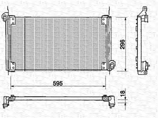 MAGNETI MARELLI 350203131000 Конденсатор, кондиціонер