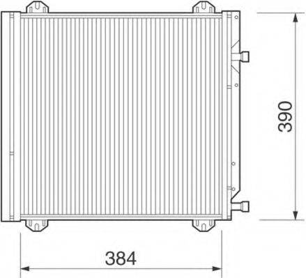 MAGNETI MARELLI 350203218000 Конденсатор, кондиціонер