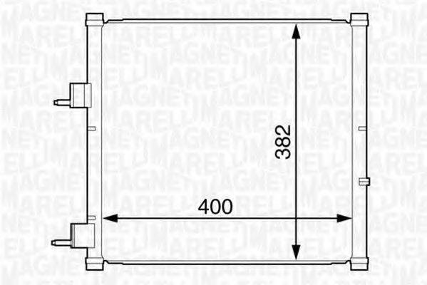 MAGNETI MARELLI 350203227000 Конденсатор, кондиціонер