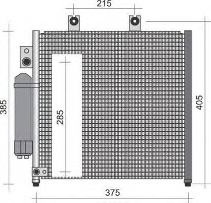 MAGNETI MARELLI 350203250000 Конденсатор, кондиціонер