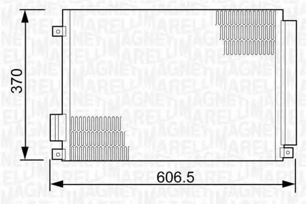 MAGNETI MARELLI 350203497000 Конденсатор, кондиціонер